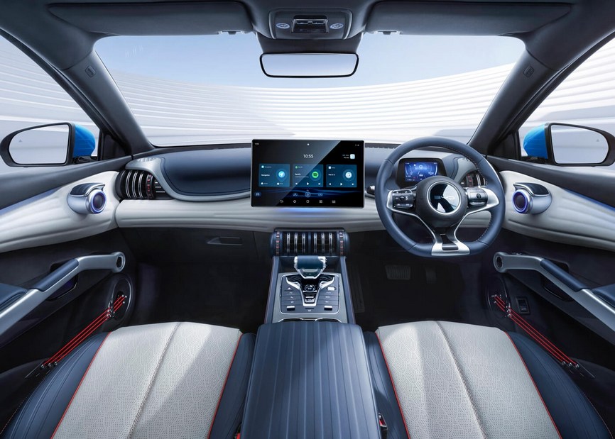 NỘI THẤT Blue + Grey Dành cho phiên bản Surf Blue + Ski White